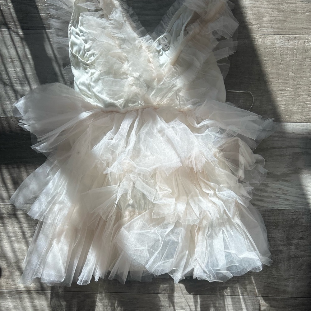 Elegant Cream Tulle Dress